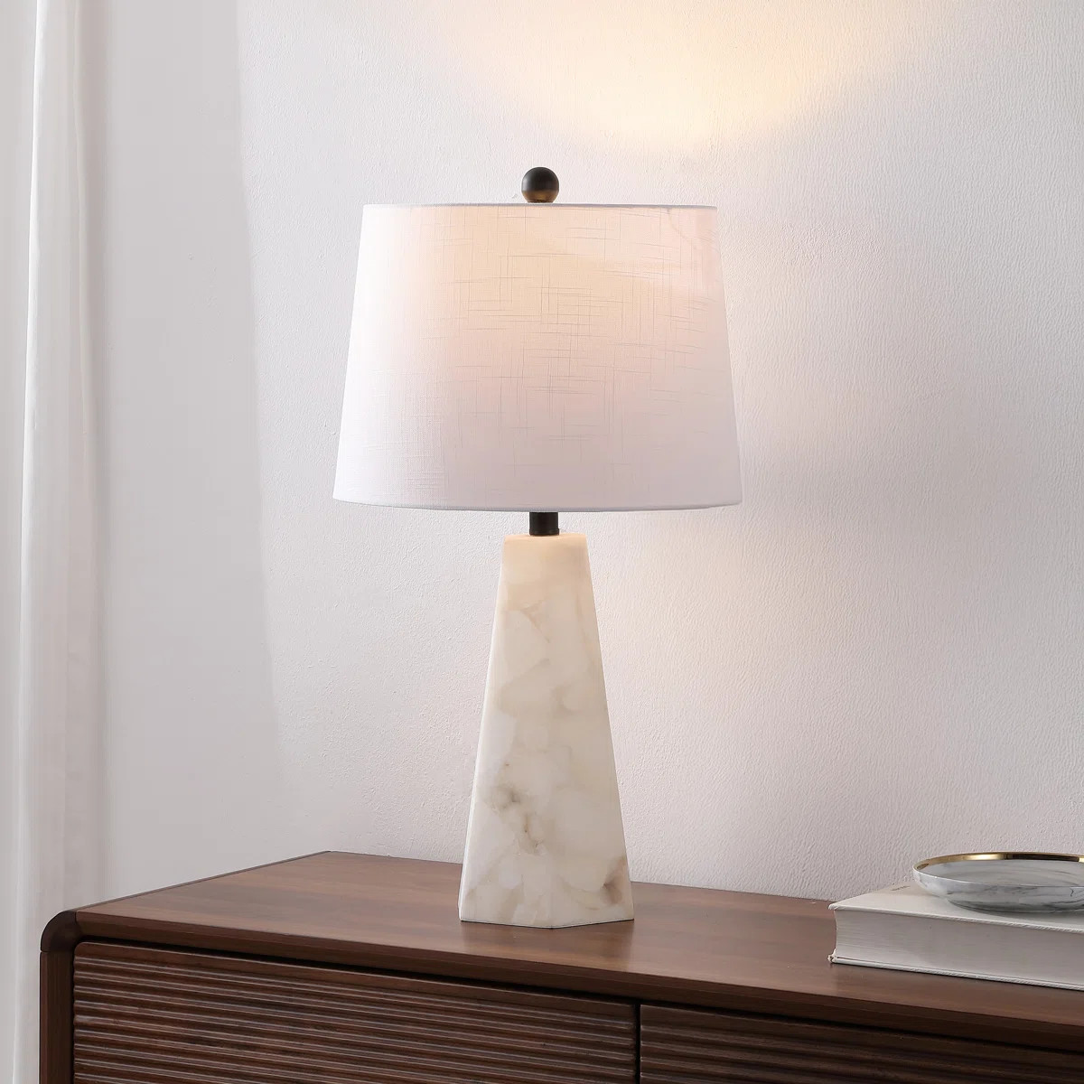 Thoms 26" Alabaster LED Table Lamp | Wayfair North America