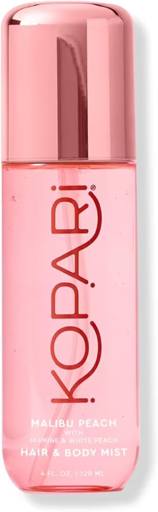 Kopari Hair & Body Mist Malibu Peach, Long-Lasting Playful Vibrant Tropical Scent, Warm Floral Fr... | Amazon (US)
