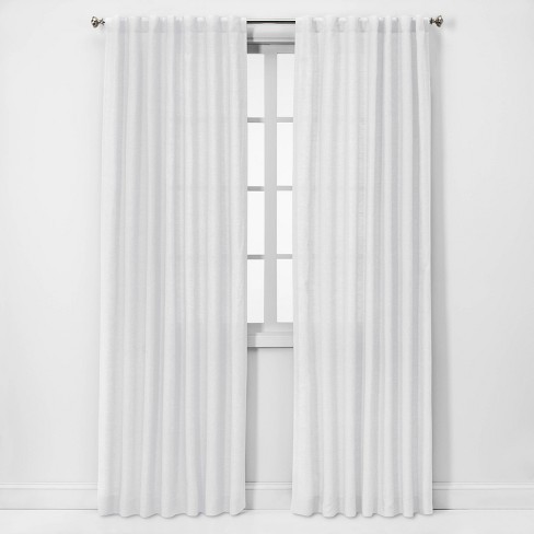 Linen Light Filtering Curtain Panels - Threshold™ | Target