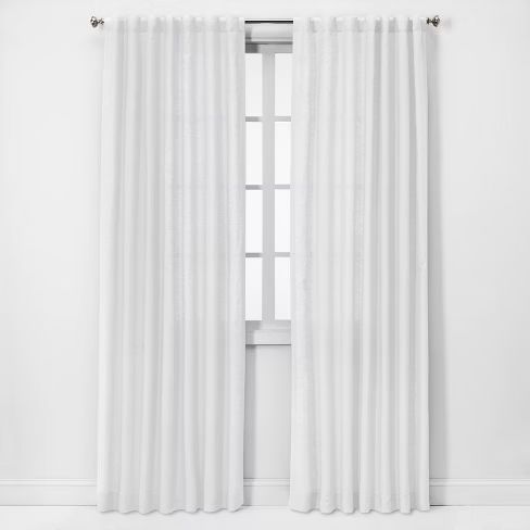 Linen Light Filtering Curtain Panels - Threshold™ | Target