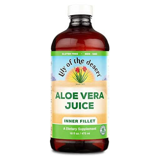 Lily Of The Desert Aloe Vera Juice Drink, Inner Fillet, Vegan Dietary & Immune Support, Gluten Free Liquid Digestive Aid, No Water Added, 16 Fl Oz | Amazon (US)