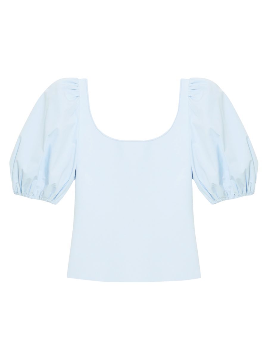 Glosse Puff-Sleeve Top | Saks Fifth Avenue