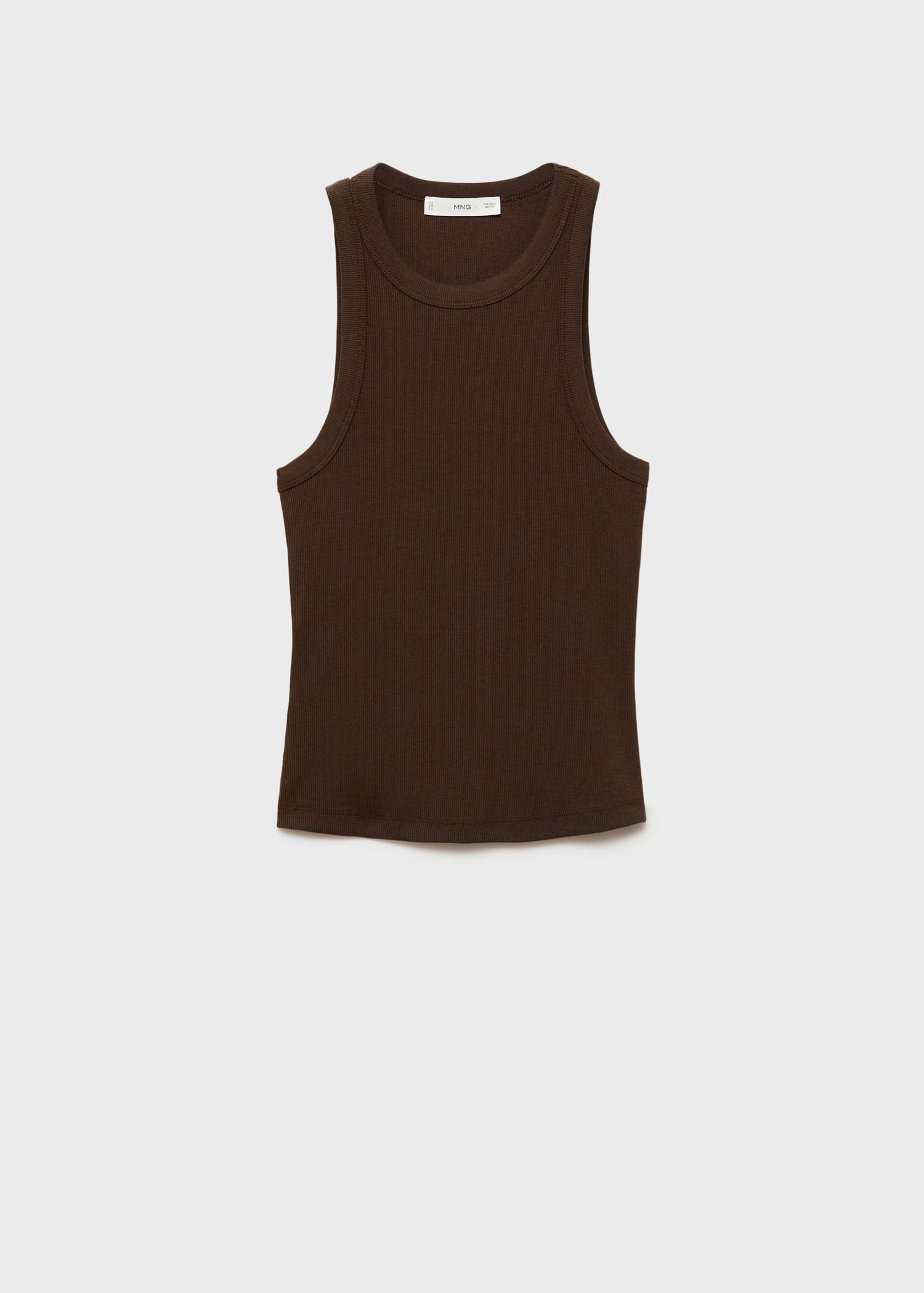 Ribbed cotton-blend top - Women | MANGO USA | Mango (US/MX/AU)