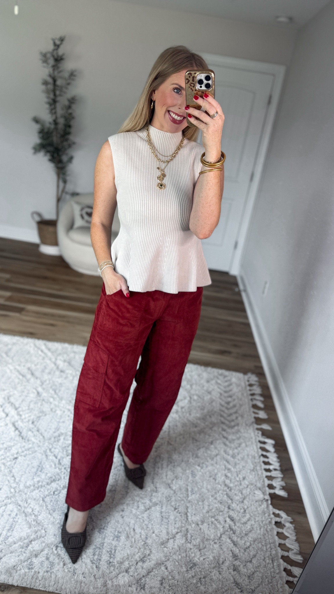 Weekend Walmart Wins try-on
Peplum ribbed sweater- small
Cargo corduroy pants- small, runs big

#LTKootd #LTKxWalmart