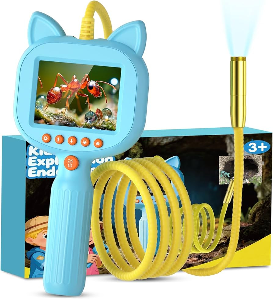 Kids Borescope Toy with Light, 1920P HD Endoscope Snake Wildlife Camera with 2.8" LCD, STEM Educa... | Amazon (US)