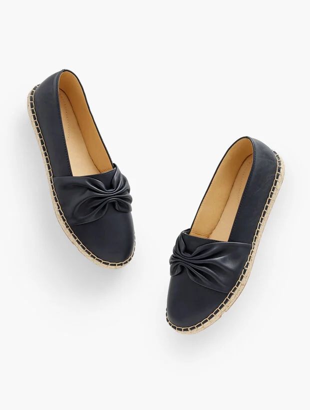Izzy Cinched Nappa Espadrilles | Talbots