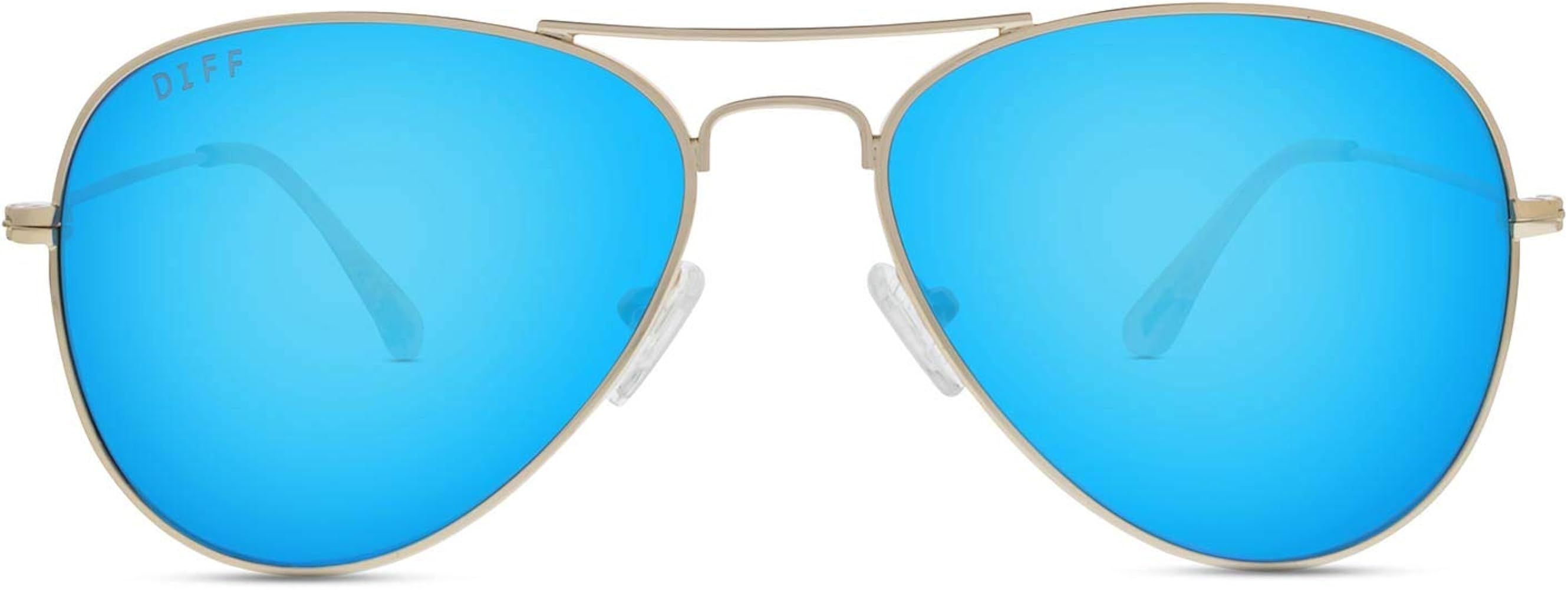 DIFF Eyewear - Cruz - Designer Aviator Sunglasses for Men and Women - 100% UVA/UVB | Amazon (US)