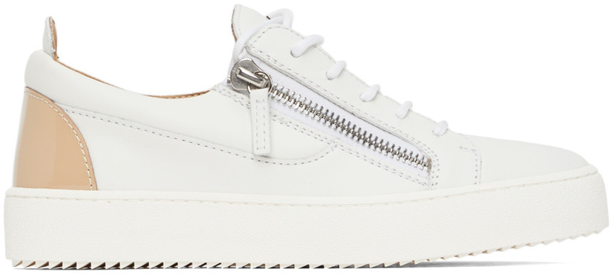 White & Beige Gail Sneakers | SSENSE