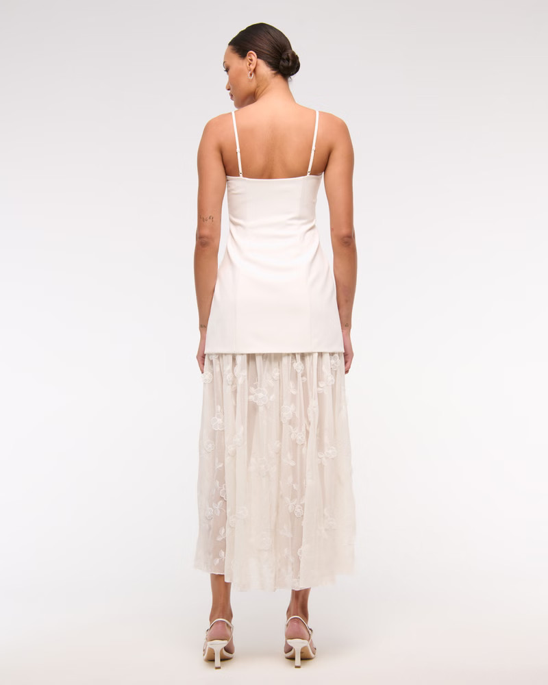 Embroidered Sheer Maxi Dress | Abercrombie & Fitch (US)