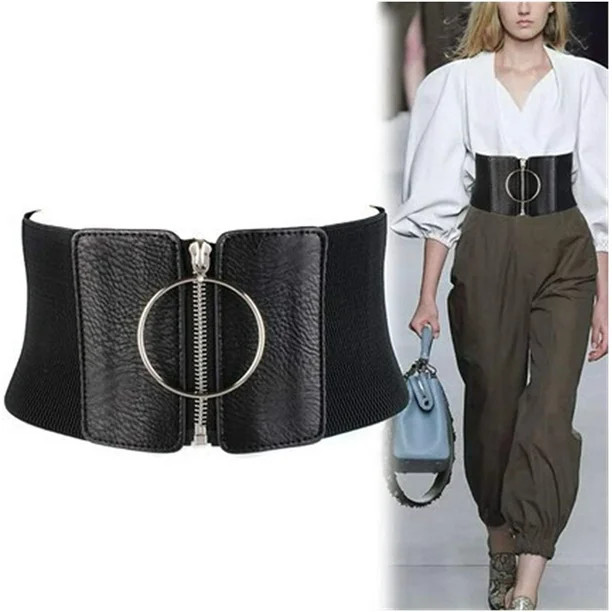Belt for Woman Adjustable Female Ultra Wide Belt for Women for Dresses Ladies Elastic Belts Femal... | Walmart (US)