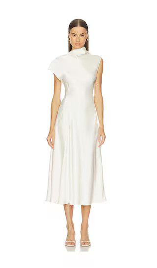 Ondina Midi Dress in Bone | Revolve Clothing (Global)