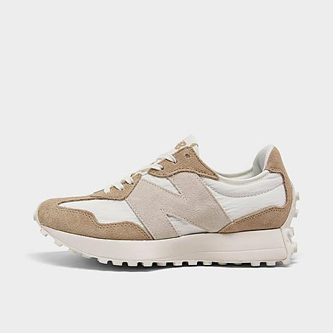 New Balance Women's 327 Casual Shoes in Beige/Sea Salt Size 8.0 Nylon/Suede | Finish Line (US)