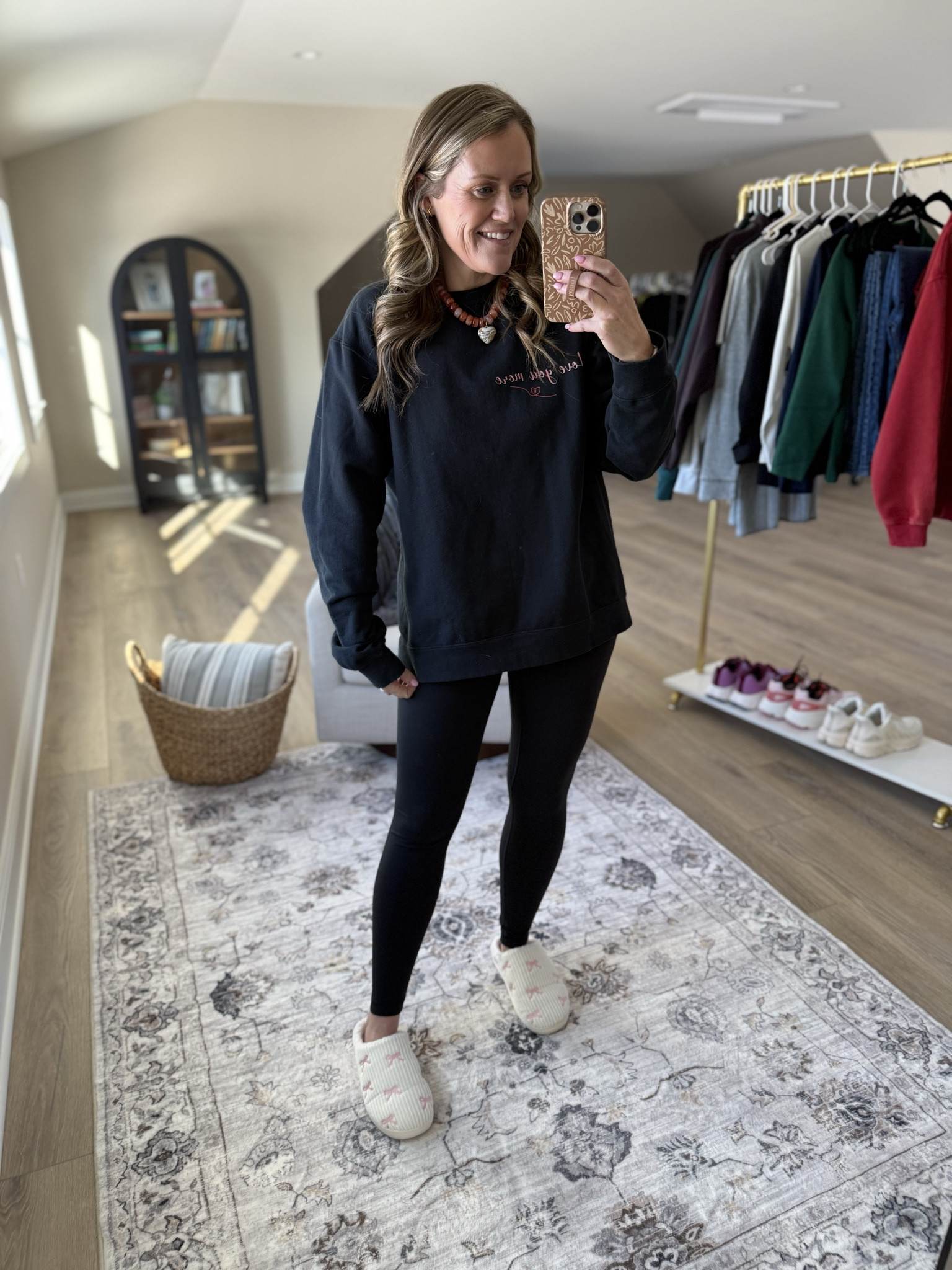 Valentine’s Day
Sweatshirt
Leggings 
Slippers 
Amazon 
Mom outfit 
OOTD 

#LTKootd #LTKgrwm #LTKmomlife