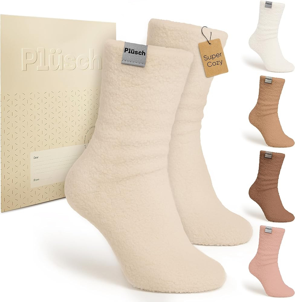 Plüsch Gift for Women – Ultra-Soft Cozy Cloud Socks in Kraft Envelope – Thoughtful Self-Care... | Amazon (US)