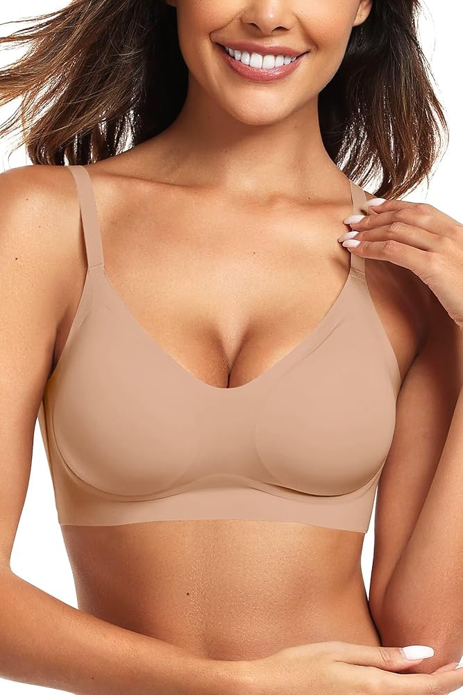 Vertvie Womens Seamless Bra No Underwire Comfort Push Up Bras Buttery Soft Wireless Bralette Full... | Amazon (US)