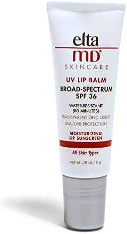 EltaMD UV Lip Balm Sunscreen for Lips, SPF 36 Lip Sunscreen with Zinc Oxide, Moisturizing Lip Bal... | Amazon (US)
