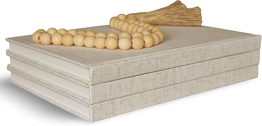 Premium Large Linen Covered Decorative Books, Linen Coffee Table Books for Home Decor, Mothers Da... | Amazon (US)