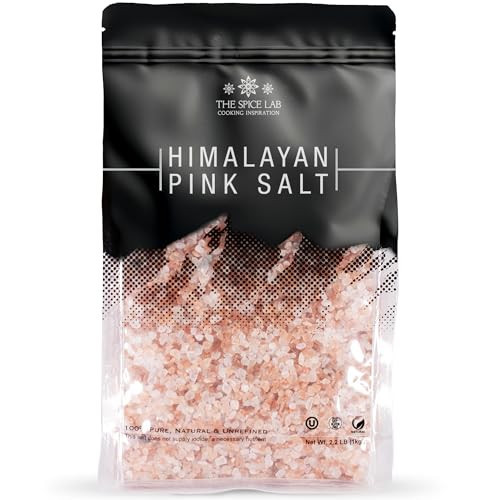 The Spice Lab Pink Himalayan Salt – Coarse Grain, 2.2 lb / 1 Kilo - Himalayan Pink Salt for Grinder Refill – Gourmet Pure Crystal – Kosher & Natural Certified | Amazon (US)