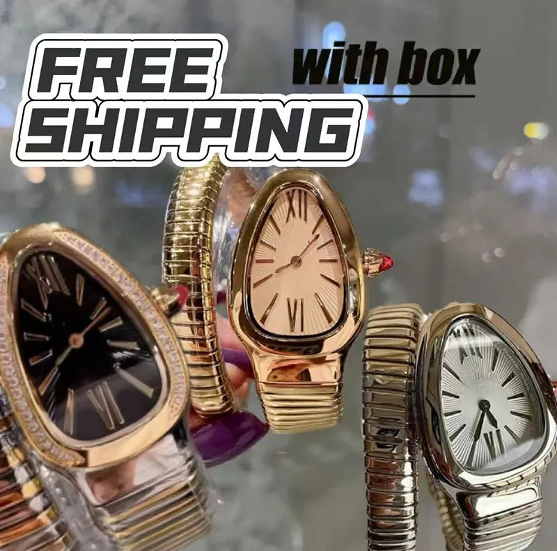 watch womens luxury designer watch snake watch women watch quartz stainless steel bracelet waterp... | DHGate