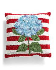16x16 Hydrangea Flag Hook Pillow | TJ Maxx