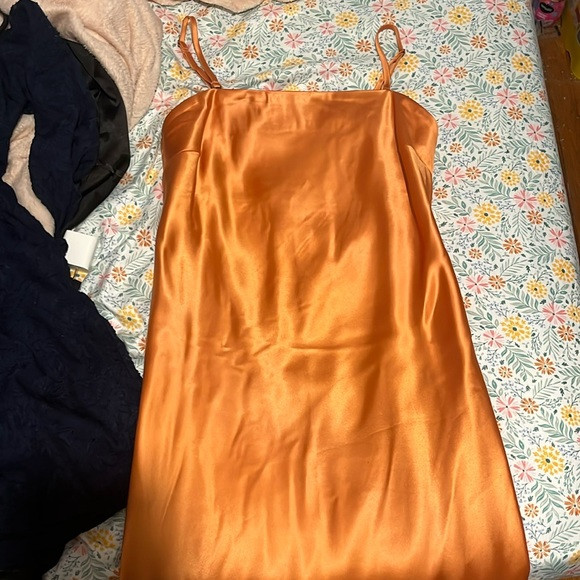 orange wild fable strapless or strapped dress | Poshmark