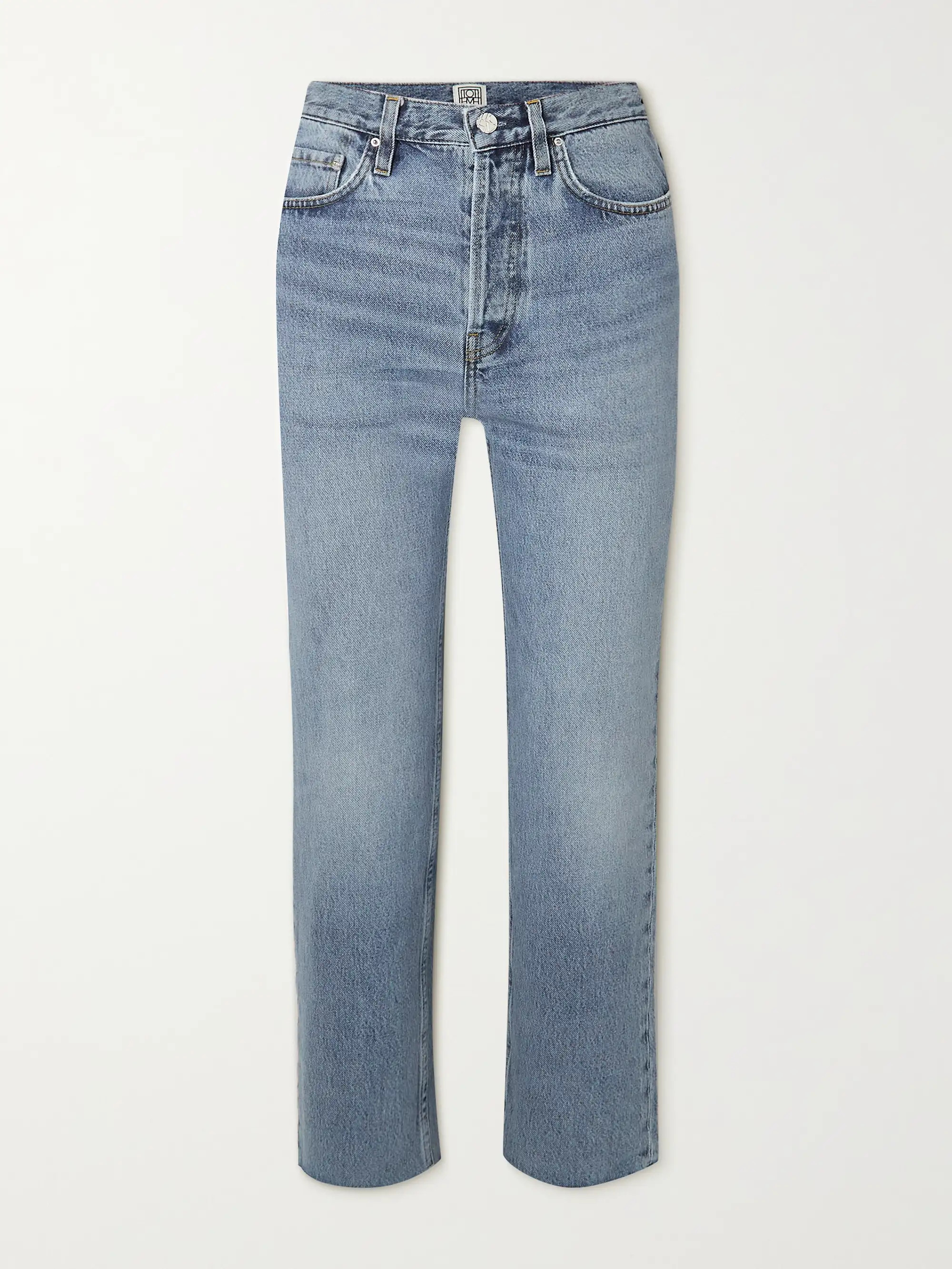 + NET SUSTAIN Classic Cut high-rise straight-leg organic jeans | NET-A-PORTER (US)