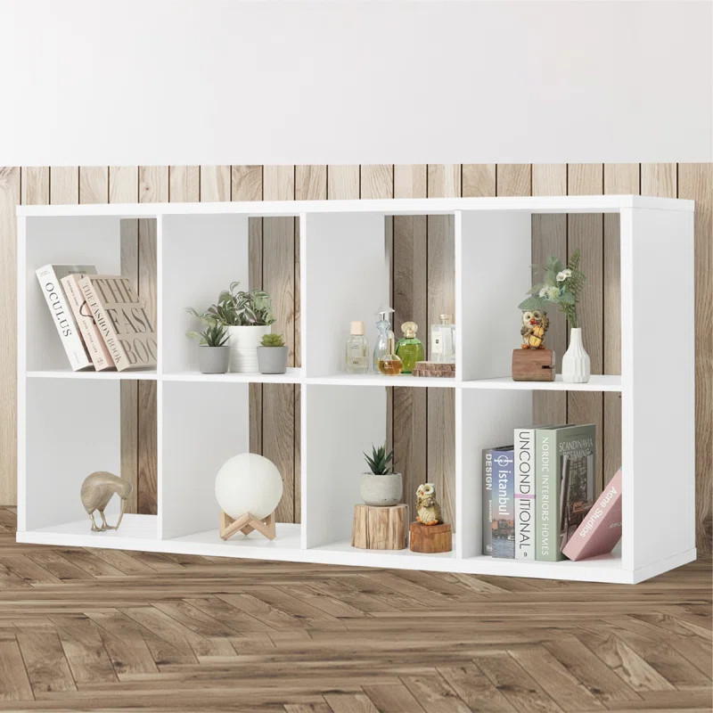 8-Cube Storage Organizer Shelf with Extra Thick Exterior Edge, 13-Inch Open Storage Shelf Divider... | Wayfair North America