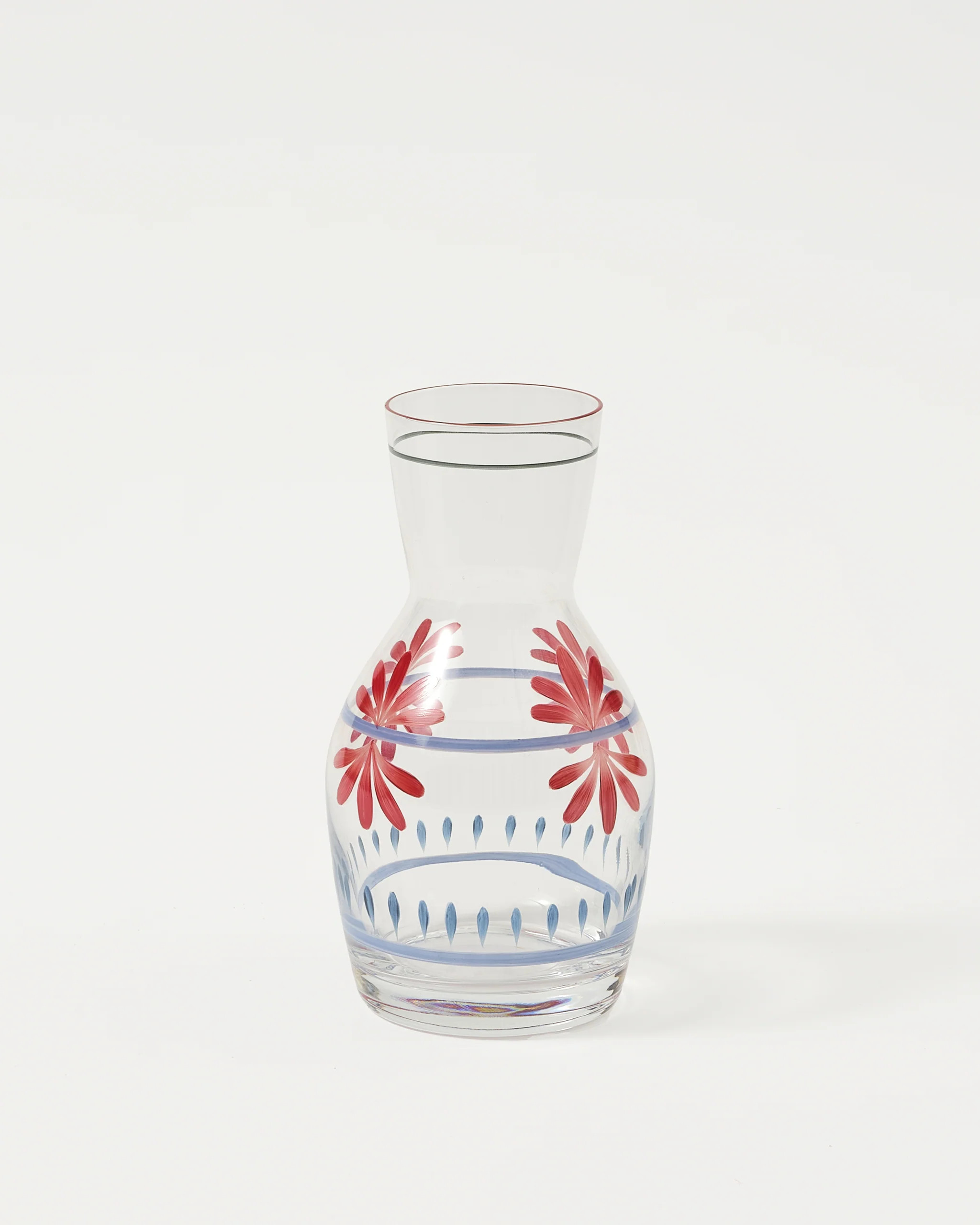 Hand Painted Carafe, Blue and Red | Cabana Magazine