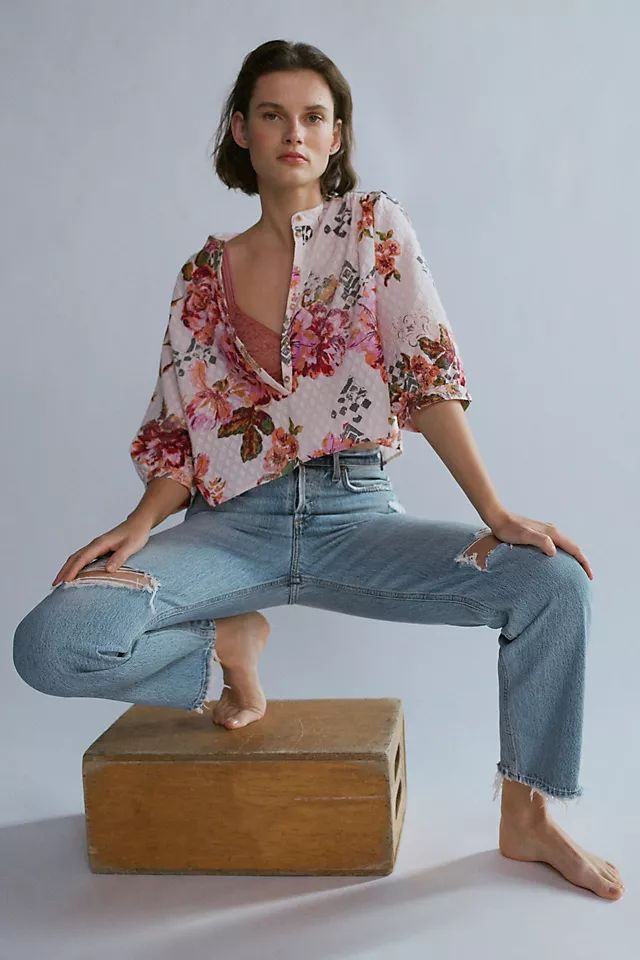 Pilcro Cropped Surf Blouse | Anthropologie (US)