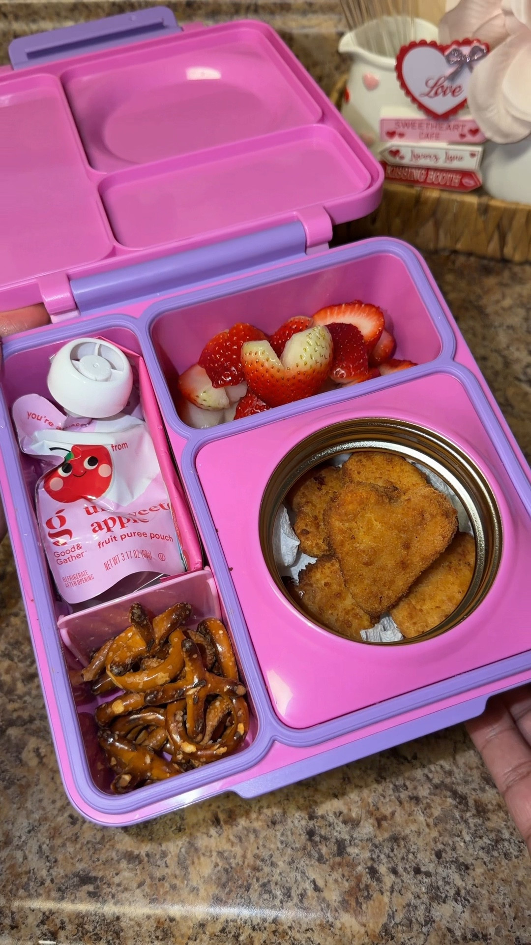 Anyone else packing Valentine’s Day lunch all week for your kids? 💗 I love a theme!! These @Tyson Foods Love Nuggets have been a hit in our house!! Our @OmieLife box keeps them warm until lunch time which is perfect! 

#omiebox #schoollunch #kidslunchideas #kidslunchbox #valentinesday 

@Utz Snacks @target @Driscoll’s 

Valentine’s day lunch, school lunch ideas kids, lunch ideas for kids, school lunch ideas, kids school lunch for the week, kids 2026 lunch ideas kindergarten preschool elementary kids lunch ideas black people kids school lunch ideas, valentine’s day lunch kids, kids valentine lunchbox, valentine’s day lunch ideas kids black mom Alabama influencer  

#LTKValentine #LTKKids #LTKfoodie