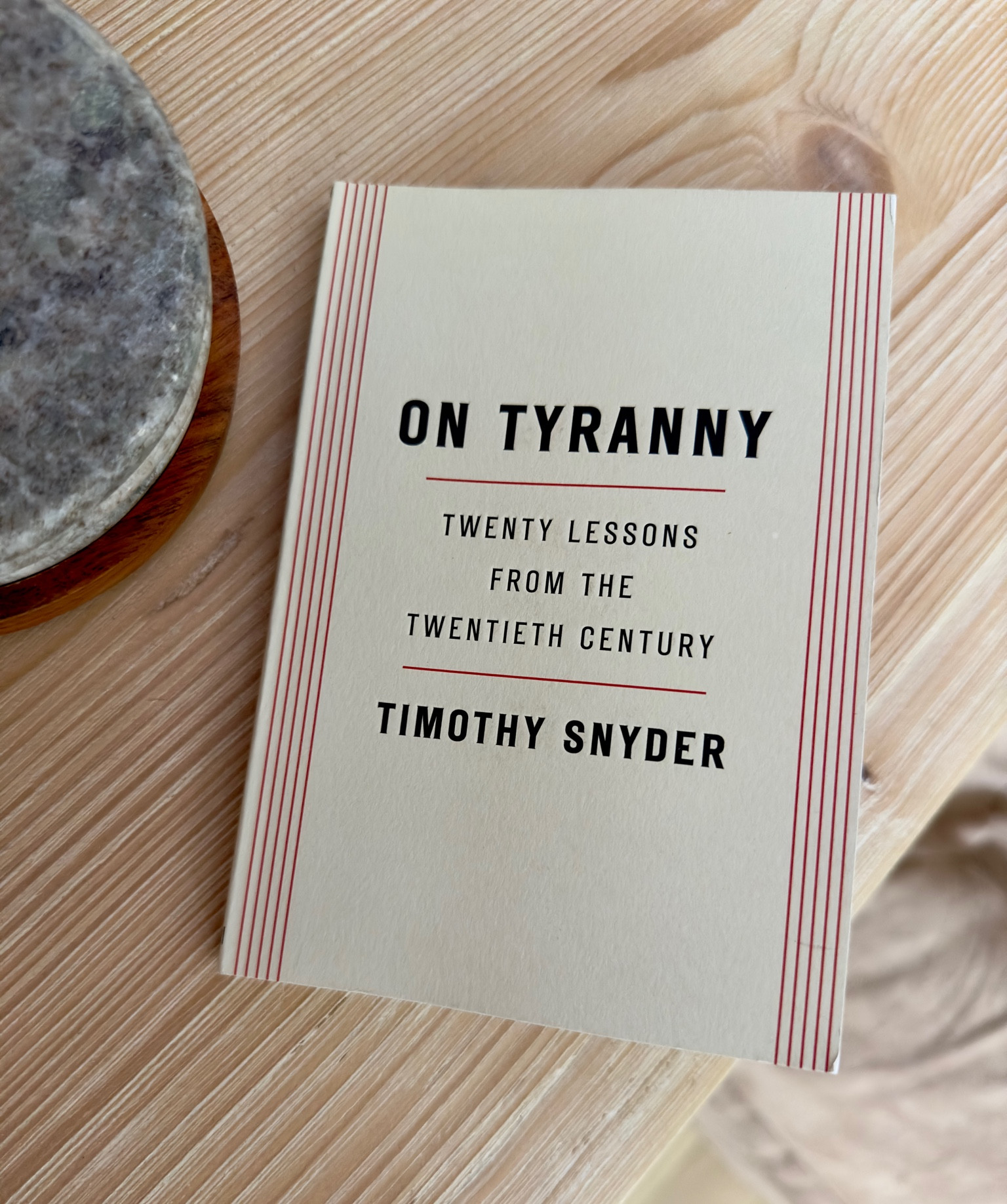 This is a fantastic book! “On Tyranny is a call to arms and a guide to resistance, with invaluable ideas for how we can preserve our freedoms in the uncertain years to come."