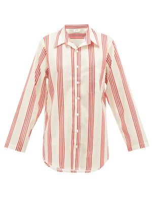Striped cotton-poplin nightshirt | Matches (UK)