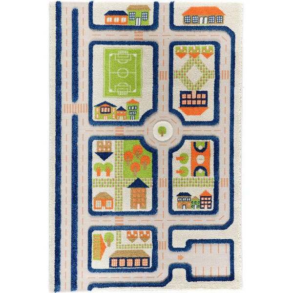 Traffic 3-D Activity Mat, Blue Medium | Maisonette
