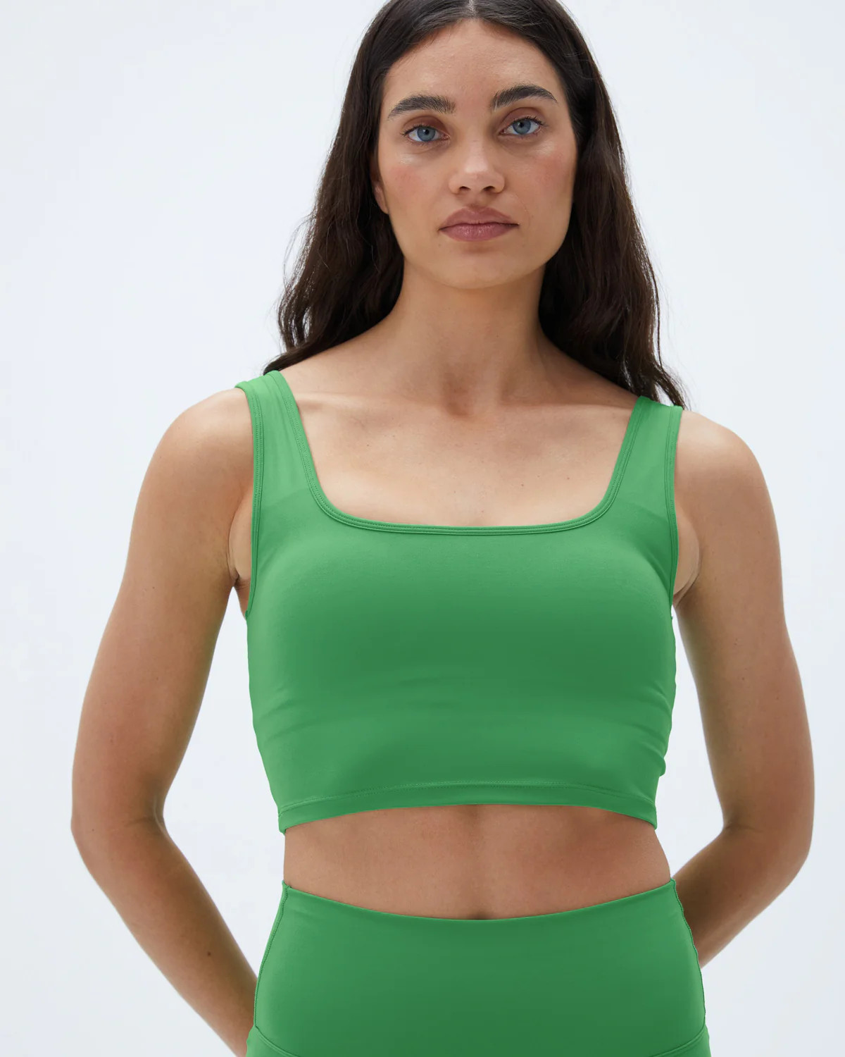 Ultimate Square Neck Bra - Kelly Green | Adanola UK