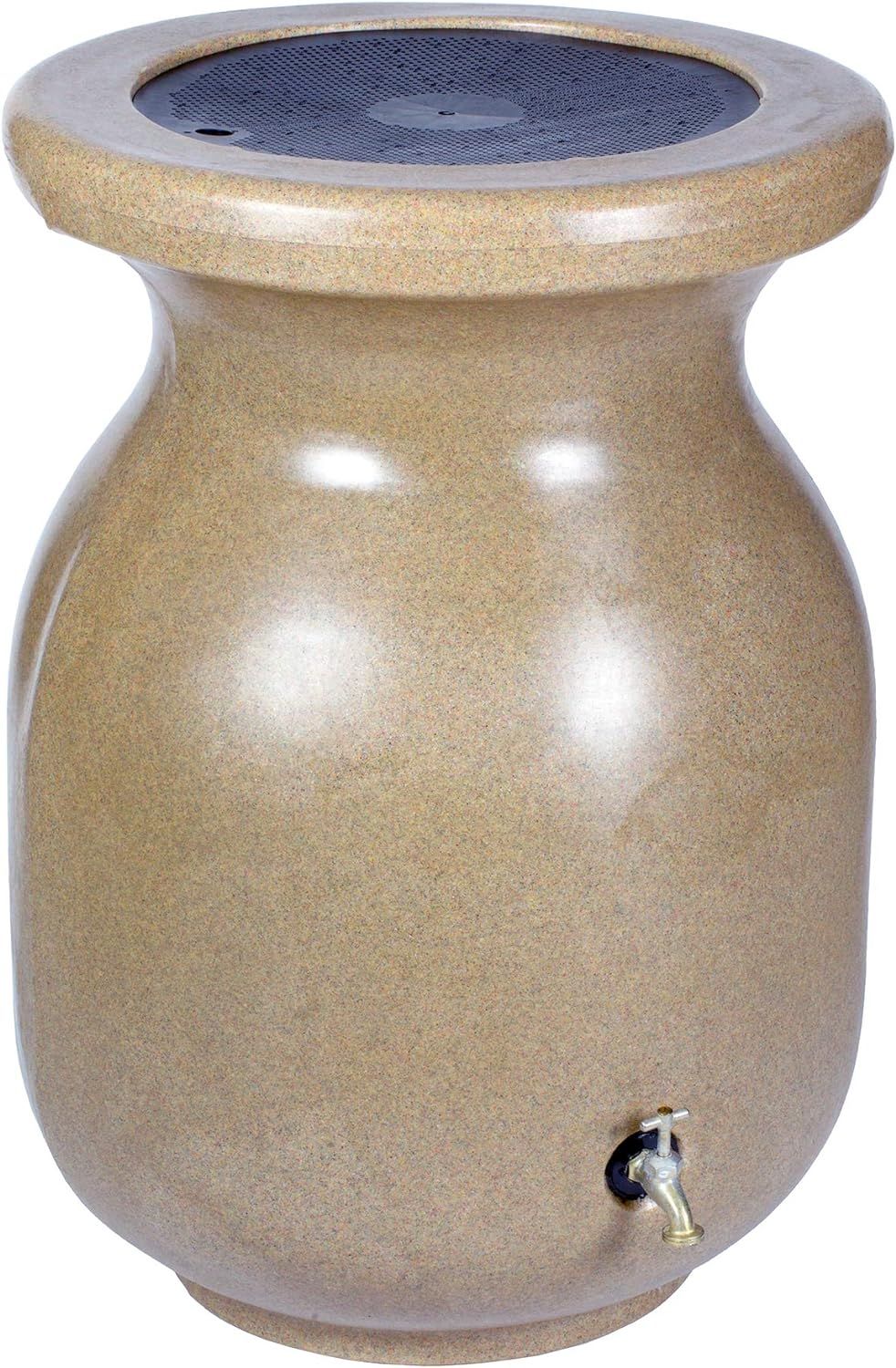 Koolscape RBSS-50 50-Gallon Sandstone-Look Rain Barrel, Brown | Amazon (US)