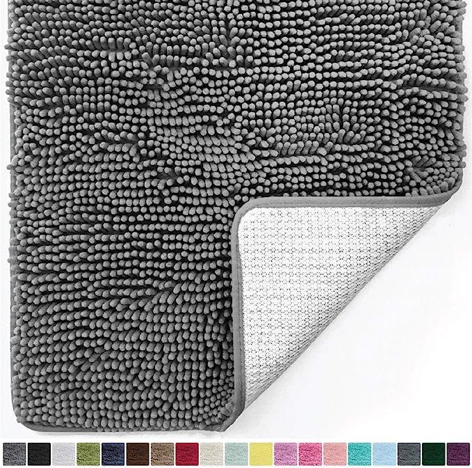 Gorilla Grip Original Luxury Chenille Bathroom Rug Mat, 30x20, Extra Soft and Absorbent Shaggy Ru... | Amazon (US)