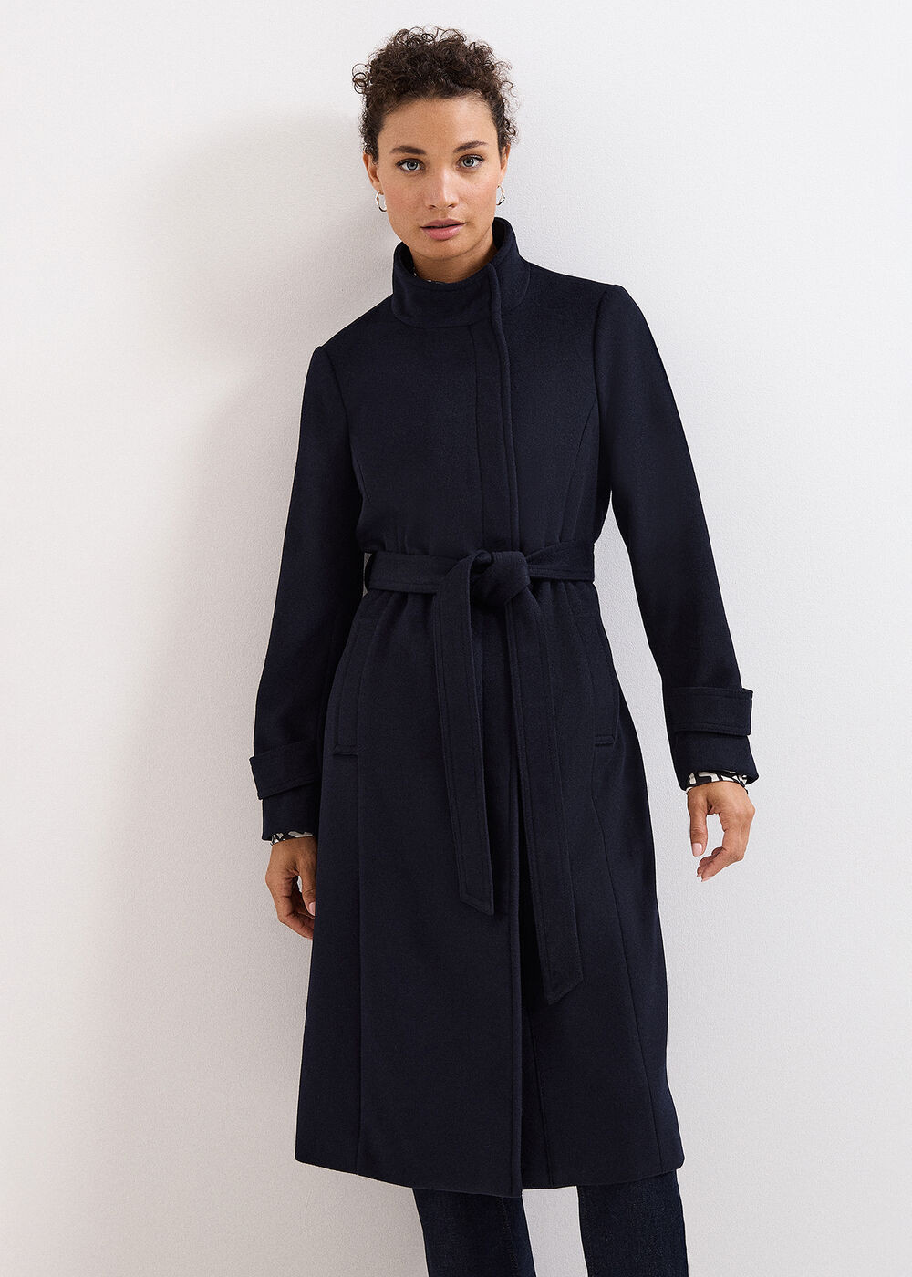 Dakota Navy Coat | Phase Eight UK | | Phase Eight