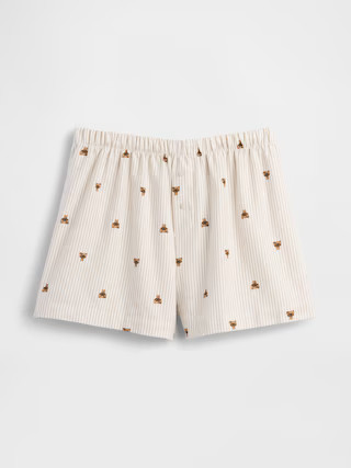 Logo Flannel Boxer Shorts | Gap (US)