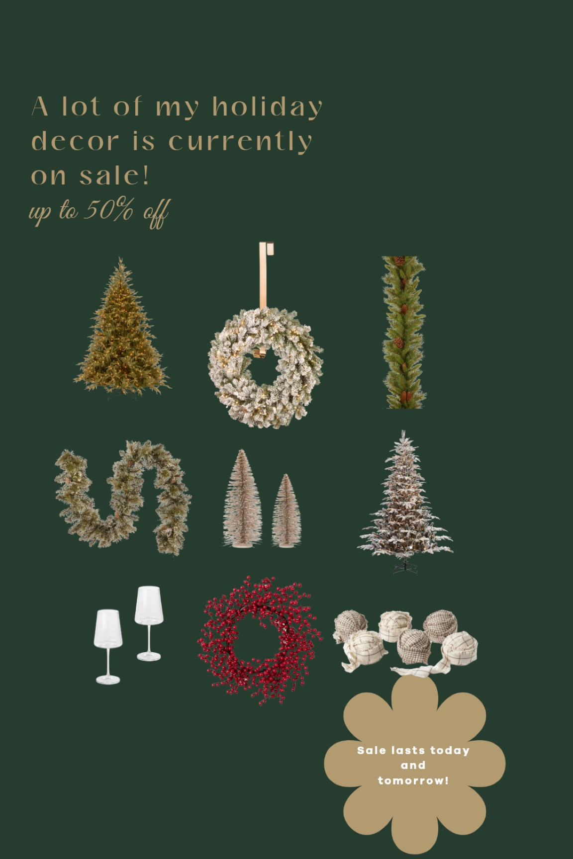 Sharing a few of my holiday decor items that are up to 50% off  for 48 hours. Most items ship in two days btw!  

#LTKSeasonal #LTKHoliday #LTKhome