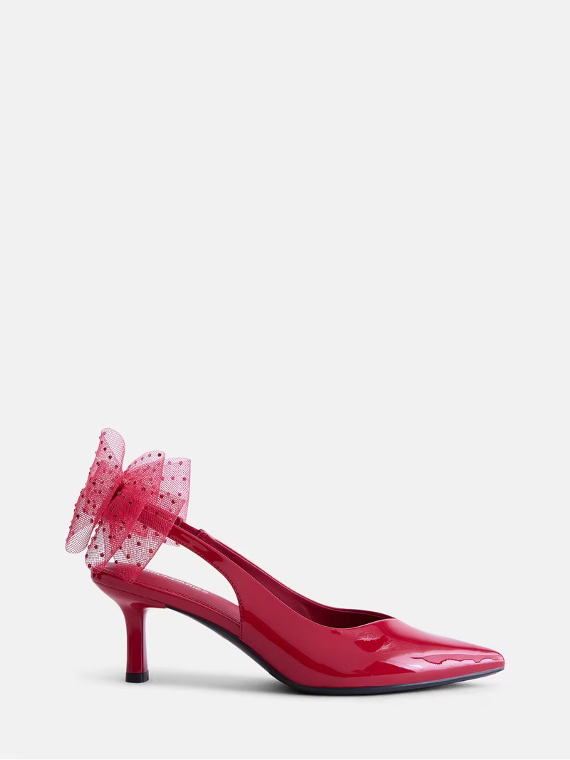 No Boundaries Women's Slingback Bow Heels | Walmart (US)