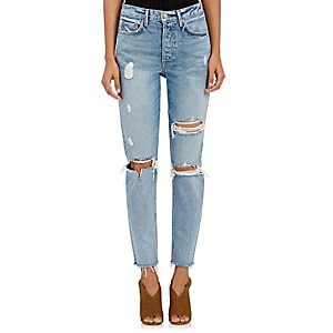 GRLFRND Women's Karolina Distressed Skinny Jeans - Lt. Blue Size 24 | Barneys New York (Global)