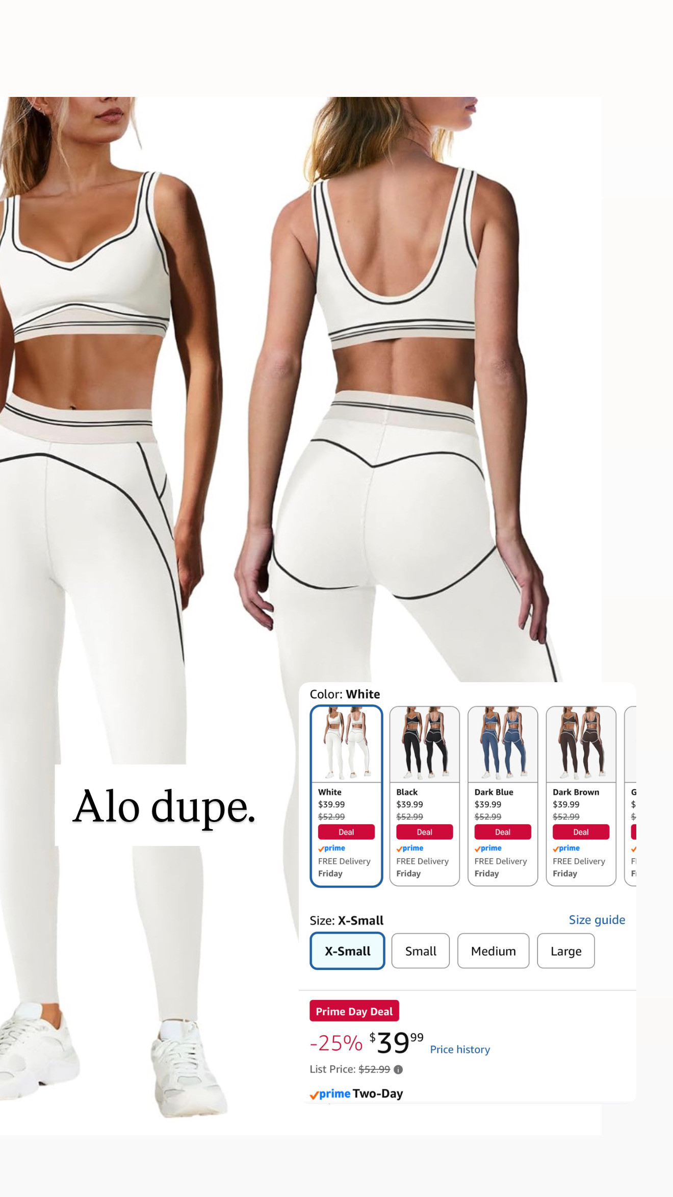 I'm sorry this is the perfect Alo dupe. I can't wait to try and with Amazon prime Day sale you have to! n 

 #LTKdayinmylife #LTKfitnessgoals #LTKSaleAlert