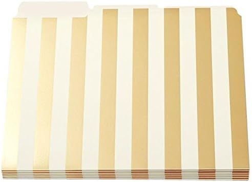 Kate Spade Gold Stripe File Folders by Kate Spade New York | Amazon (DE)