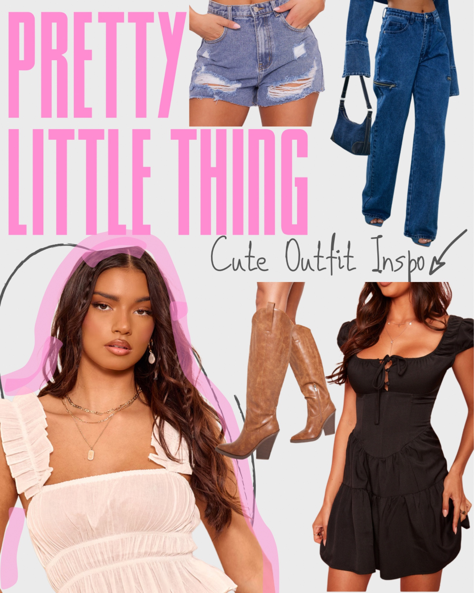 Whether it’s cowboy boots, a cute black dress, a nice pair of jeans, a dressy top, or some Jean shorts - pretty little thing has it all. Hurry and grab yours before they go out of stock! 💕✨✨

#LTKBeauty #LTKStyleTip #LTKU