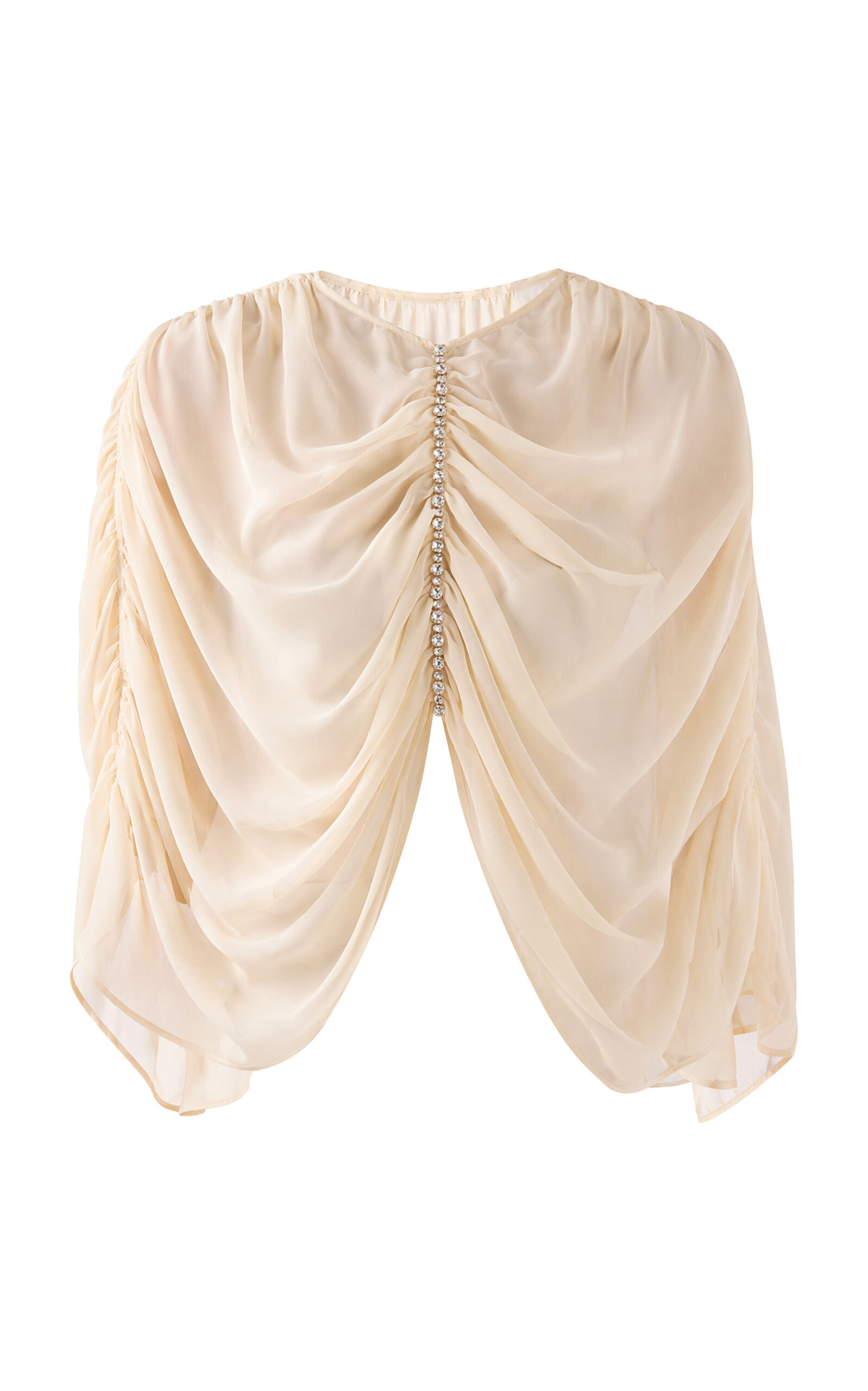 Nour Crystal Chiffon Cape Top | Moda Operandi (Global)