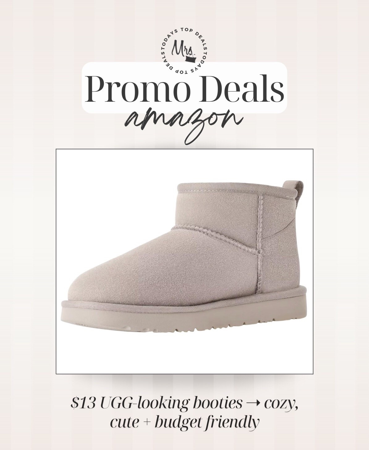 $13 UGG looking booties cozy, cute & budget friendly 🙌🏻

#LTKgrwm #LTKSeasonal #LTKSaleAlert