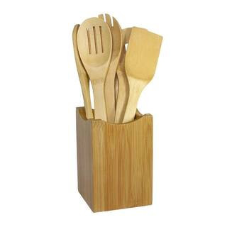 Bamboo Cooking Utensil Set (7-Piece) | The Home Depot