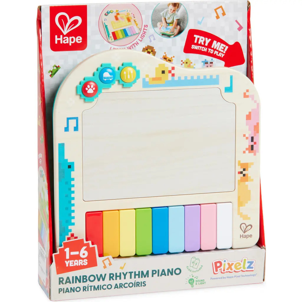 Hape Rainbow Rhythm Pixel Piano in Multi at Nordstrom | Nordstrom