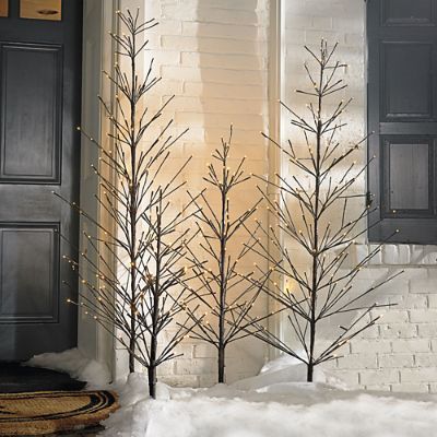 Battery-operated Outdoor Twig Tree | Grandin Road