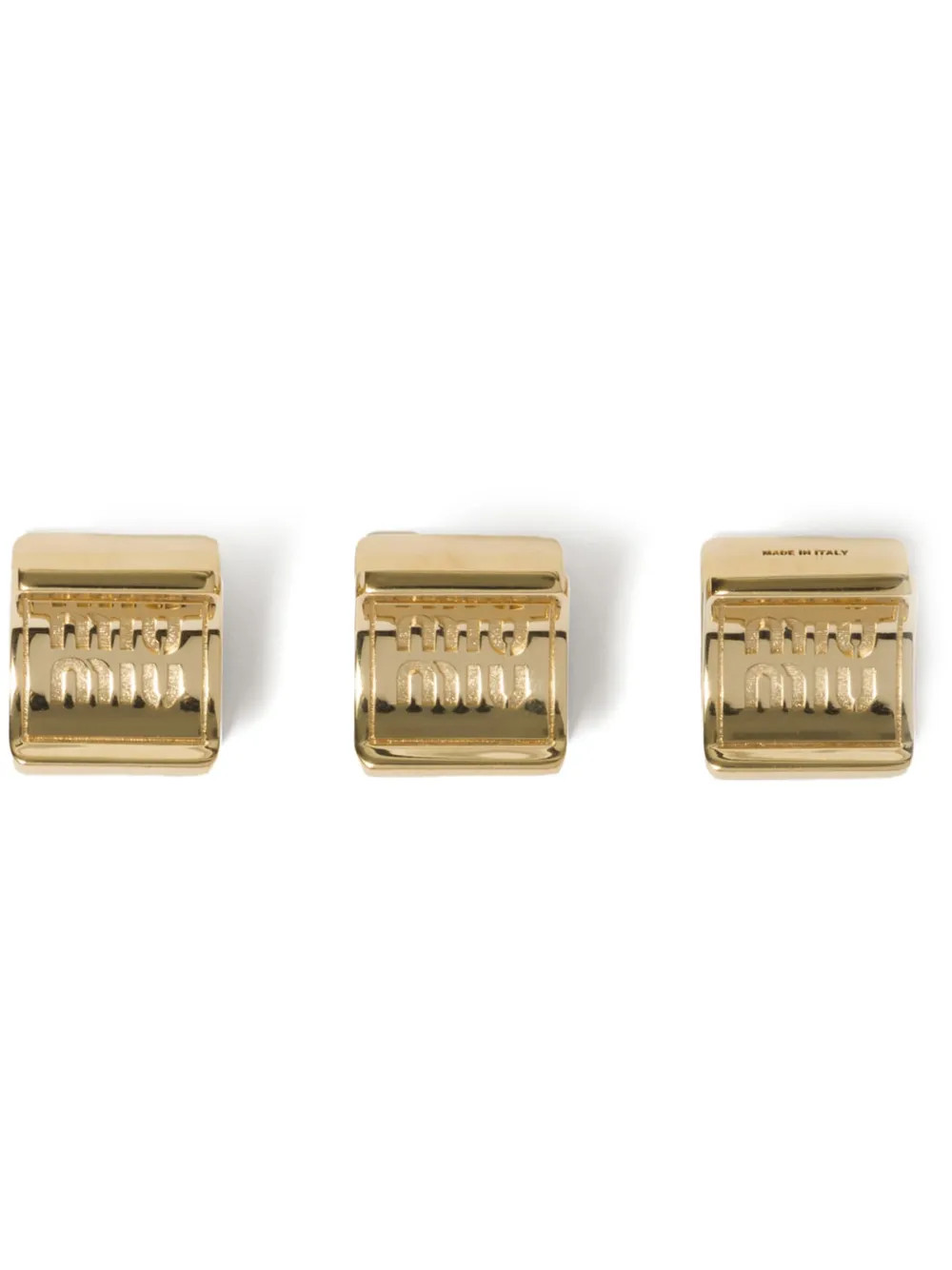 Miu Miu logo-engraved Claw Clips - Farfetch | Farfetch Global